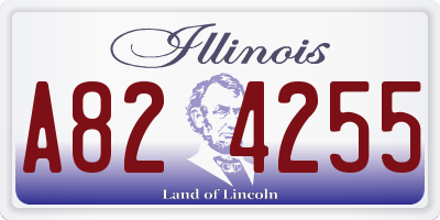 IL license plate A824255