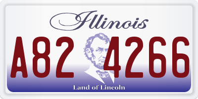 IL license plate A824266
