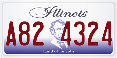 IL license plate A824324