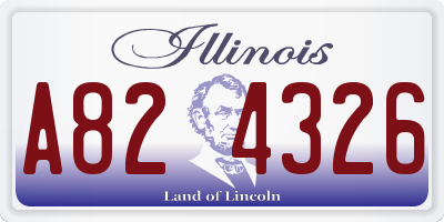 IL license plate A824326