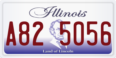 IL license plate A825056