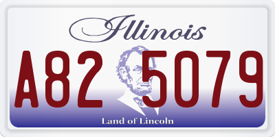 IL license plate A825079