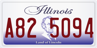 IL license plate A825094