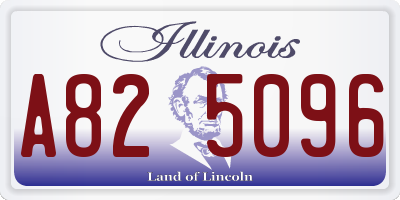 IL license plate A825096