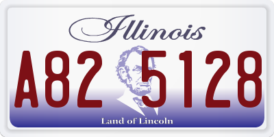IL license plate A825128