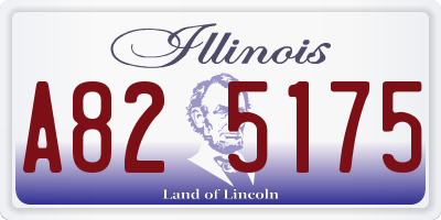 IL license plate A825175