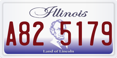 IL license plate A825179