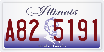 IL license plate A825191