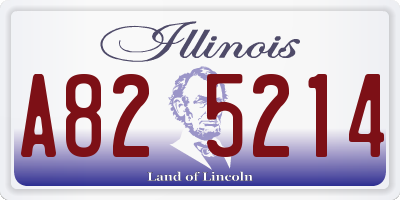 IL license plate A825214