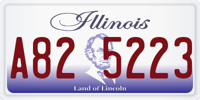 IL license plate A825223