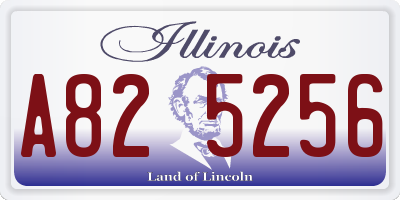 IL license plate A825256