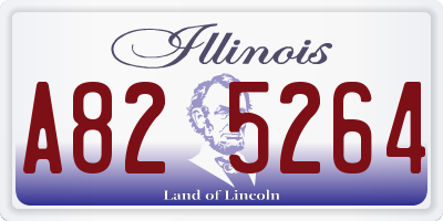 IL license plate A825264