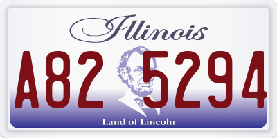IL license plate A825294