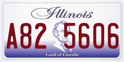 IL license plate A825606