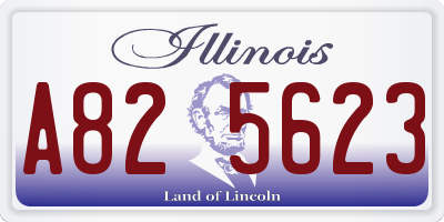IL license plate A825623