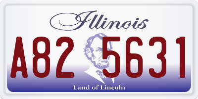 IL license plate A825631