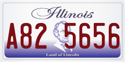 IL license plate A825656