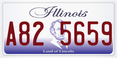 IL license plate A825659