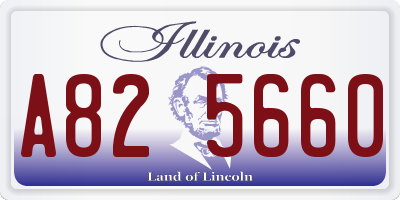 IL license plate A825660