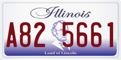 IL license plate A825661