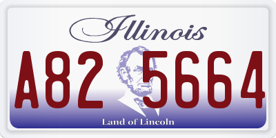 IL license plate A825664