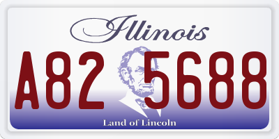 IL license plate A825688