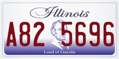 IL license plate A825696