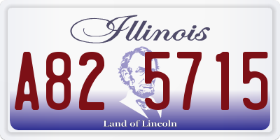 IL license plate A825715