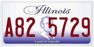 IL license plate A825729