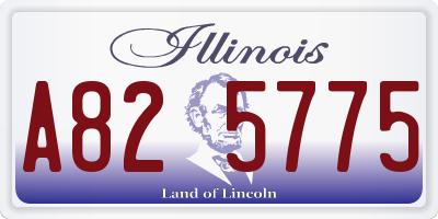 IL license plate A825775