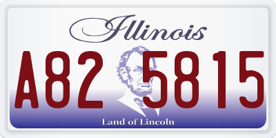 IL license plate A825815