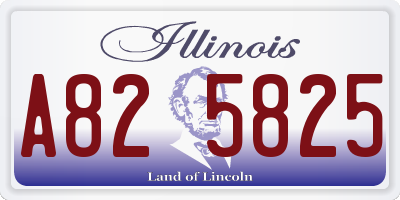 IL license plate A825825