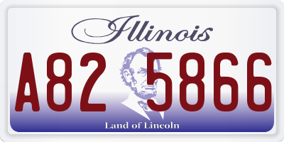 IL license plate A825866