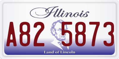 IL license plate A825873