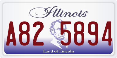IL license plate A825894