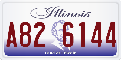 IL license plate A826144