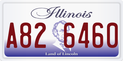 IL license plate A826460