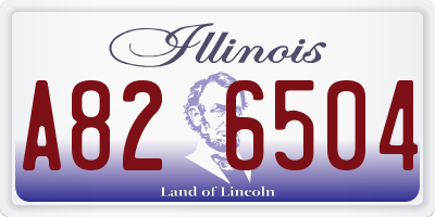 IL license plate A826504