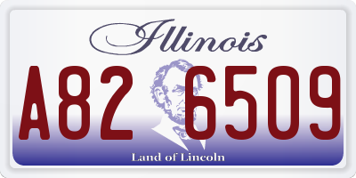 IL license plate A826509