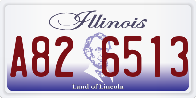IL license plate A826513