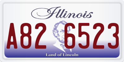 IL license plate A826523