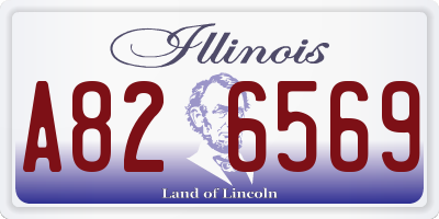 IL license plate A826569