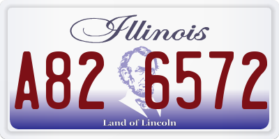 IL license plate A826572
