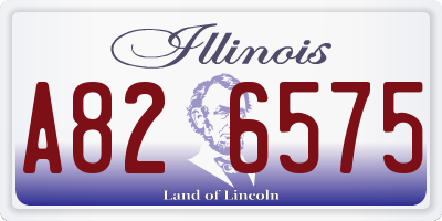 IL license plate A826575