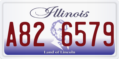 IL license plate A826579