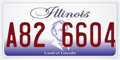 IL license plate A826604