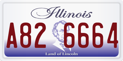 IL license plate A826664