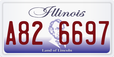 IL license plate A826697