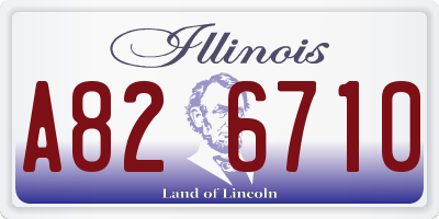 IL license plate A826710