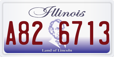 IL license plate A826713